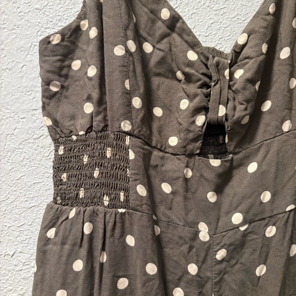 Aeropostale Polka Dot Romper gray Womens large - Picture 4 of 12